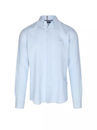 BOSS | Chemise en lin coupe slim H-ROAN | hellblau